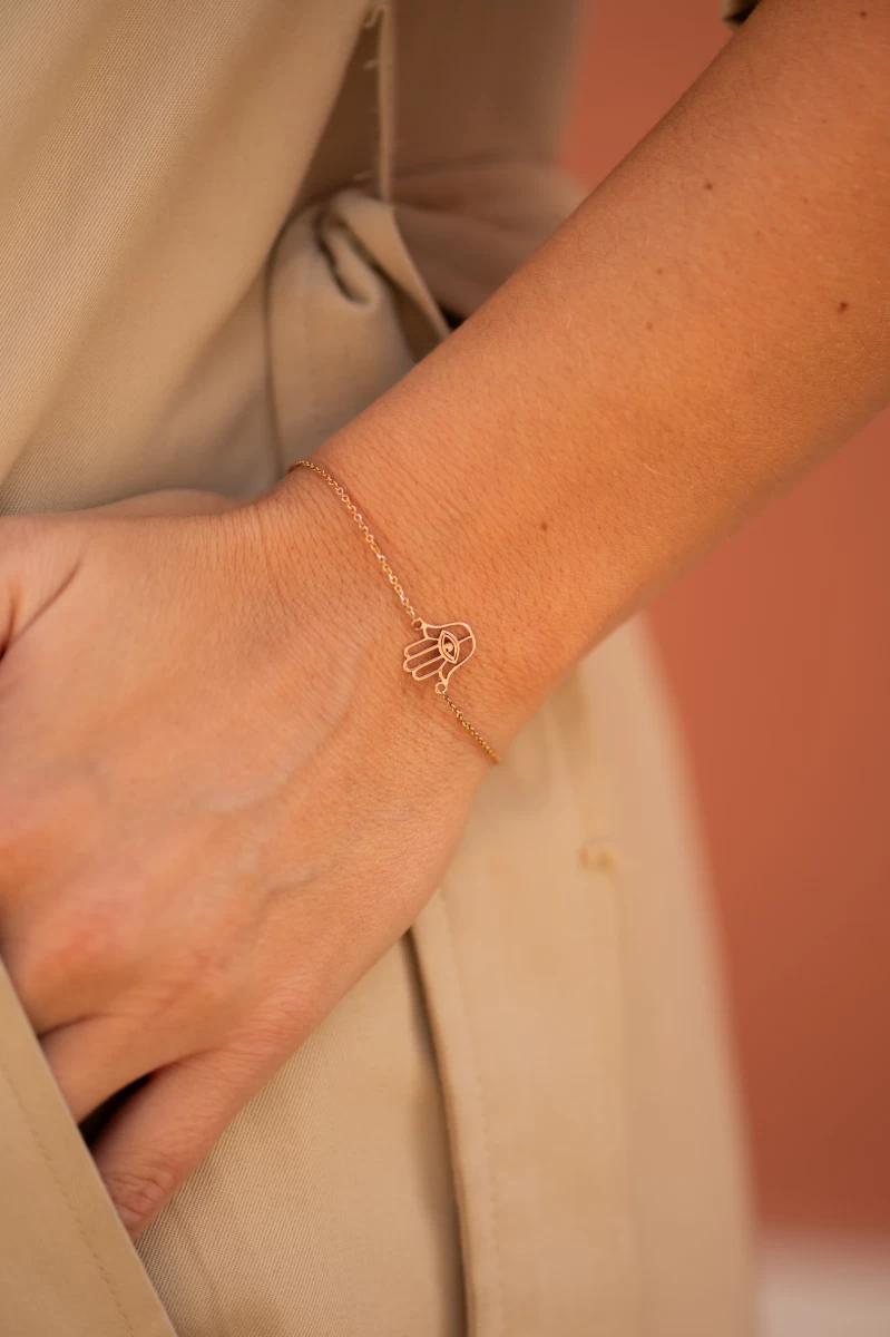 ZILIA Hamsa Strieborný náramok