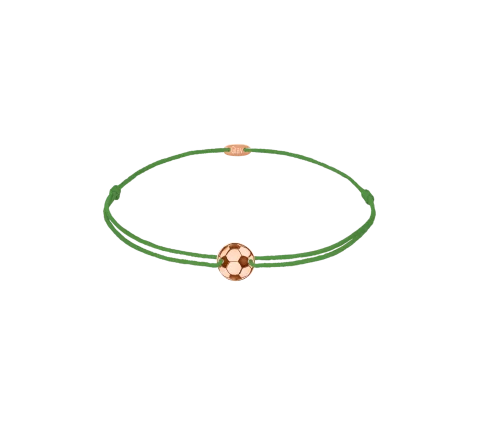 ZILIA Football Baby Zlatá 14K Thread Náramok