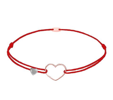 ZILIA Contour Heart Zlatá 14K Thread Náramok