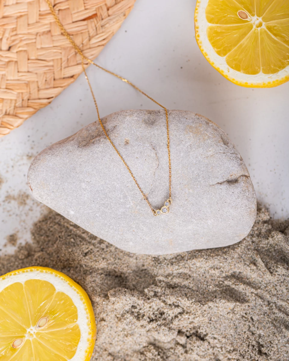 ZILIA Chloee 3 Curve Strieborný náhrdelník