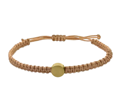 ZILIA Macrame Circle Strieborný náramok