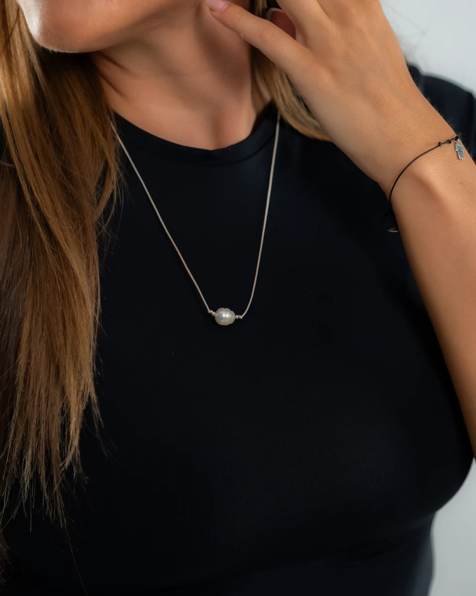 ZILIA Perla Strieborná 925 Thread Náhrdelník