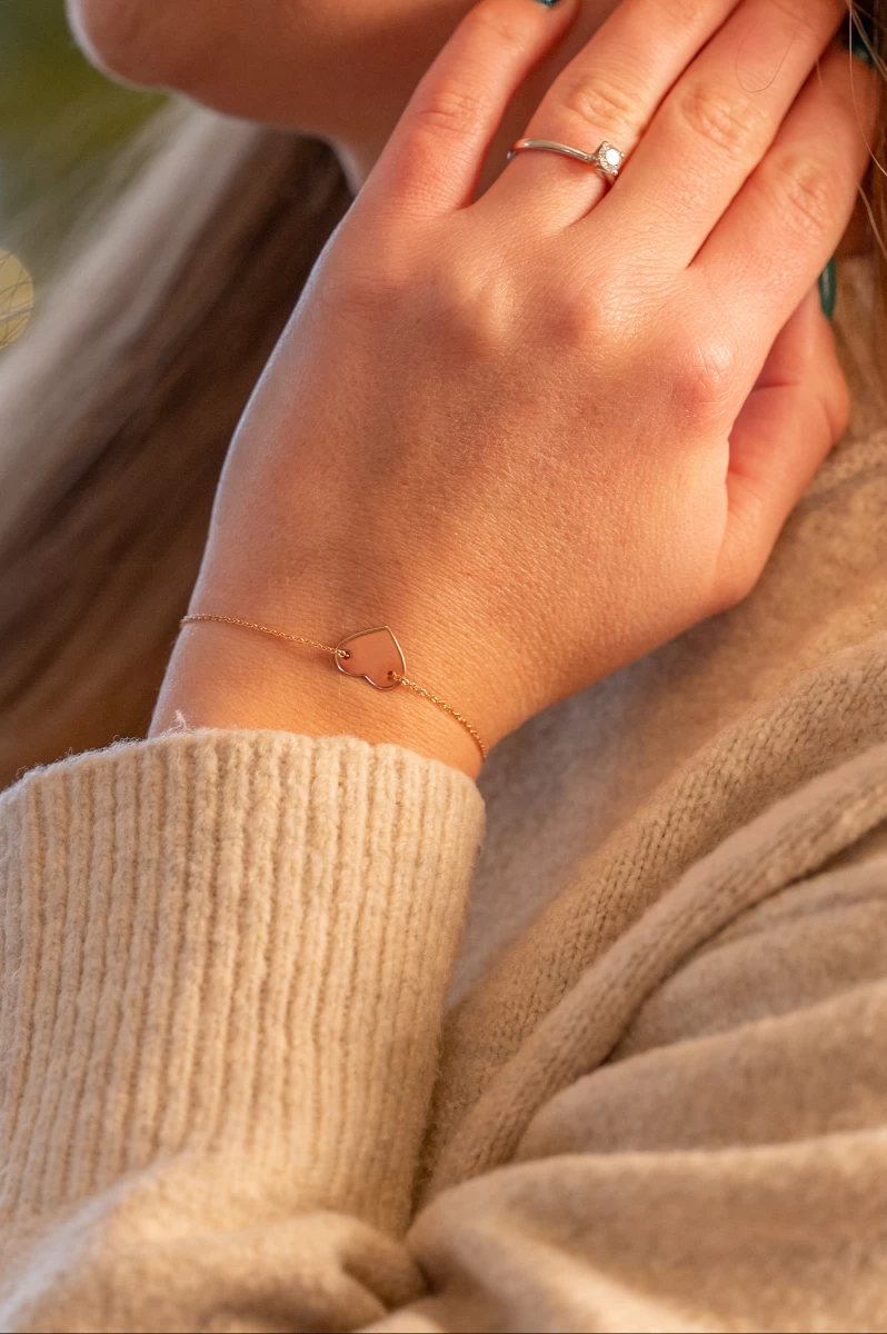 ZILIA Heart Zlatý náramok