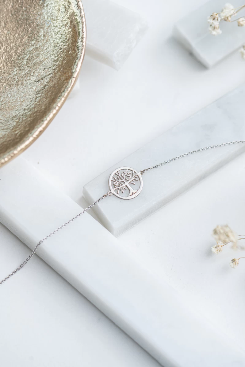 Ružovozlatý náramok Strom života