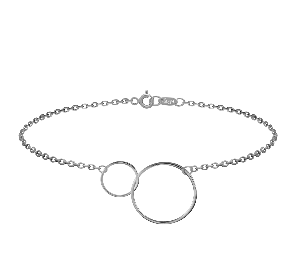 Dvojitý strieborný náramok