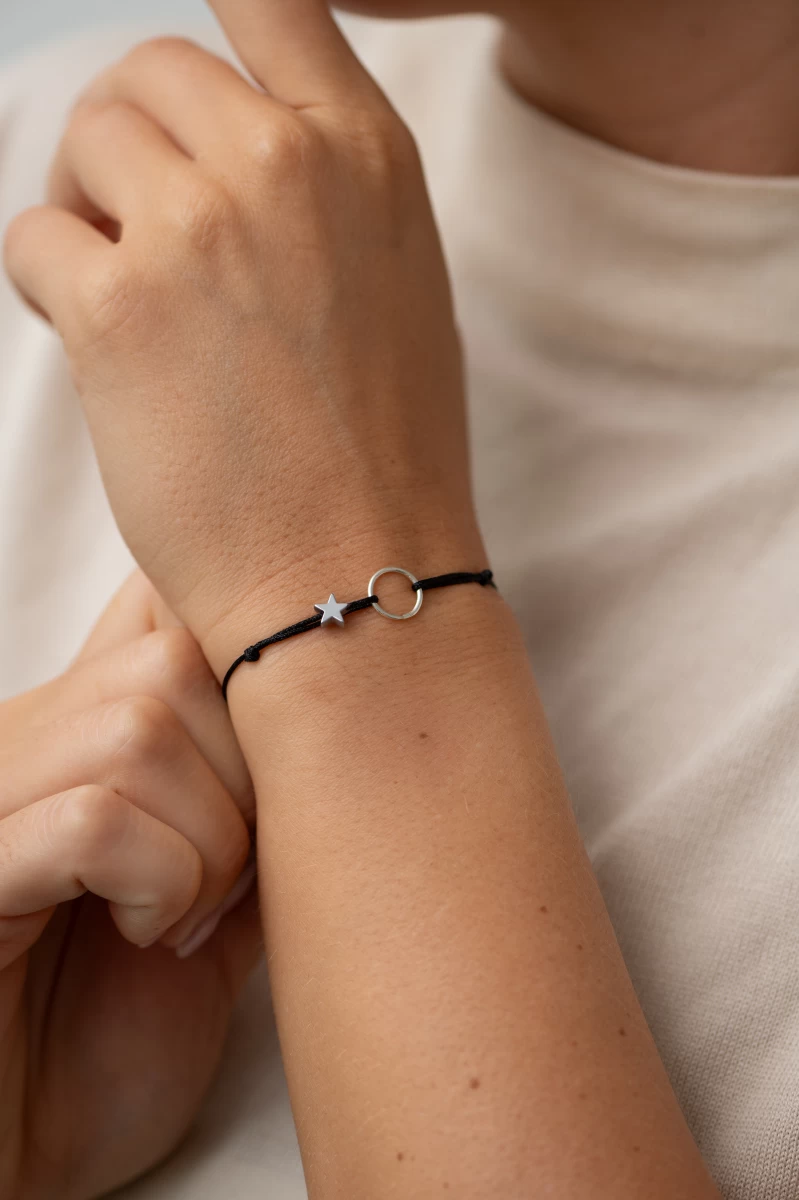 ZILIA Contour Circle Zlatá 14K Thread Náramok