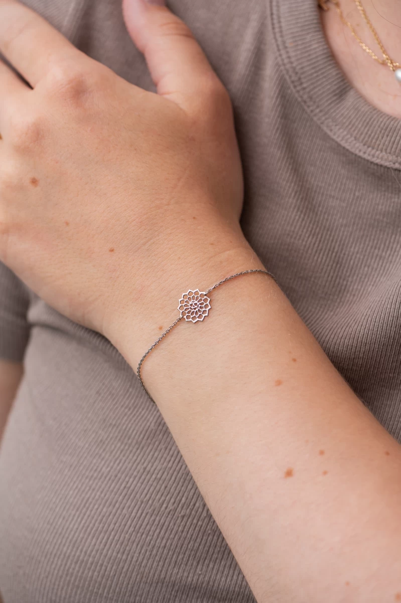 ZILIA Mandala Strieborný náramok
