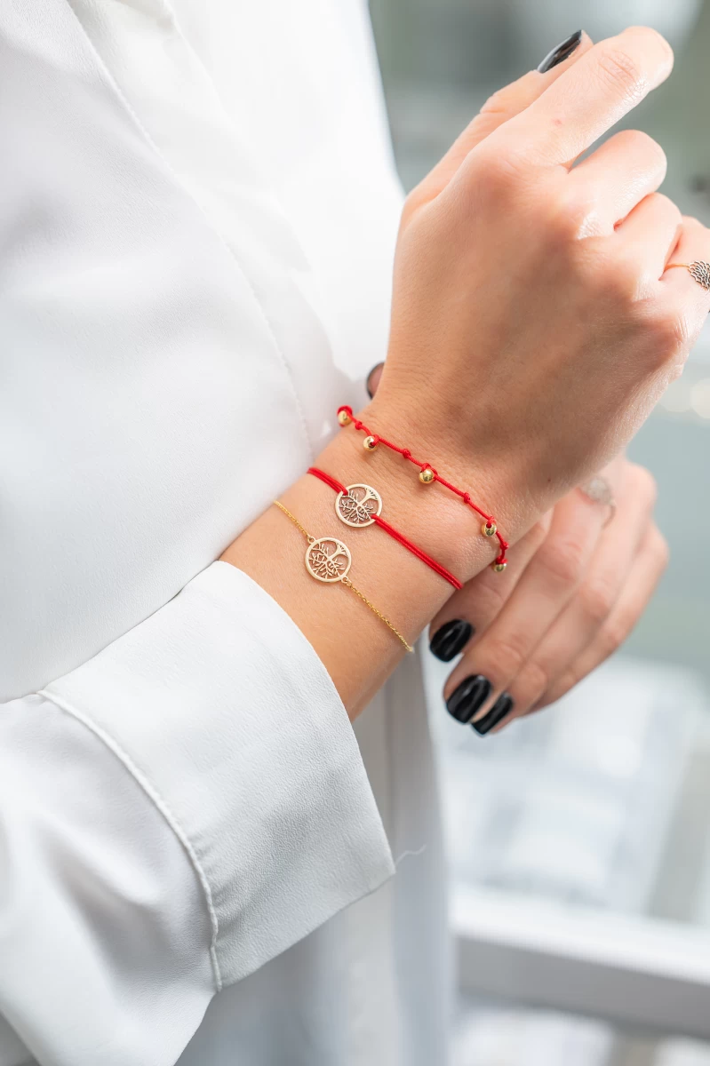 Ružovozlatý náramok Strom života