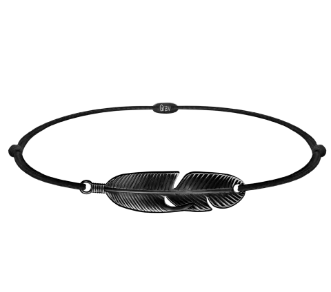 ZILIA Men Quill Strieborný náramok