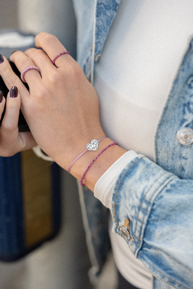 ZILIA Rayfield Ruby Strieborný náramok