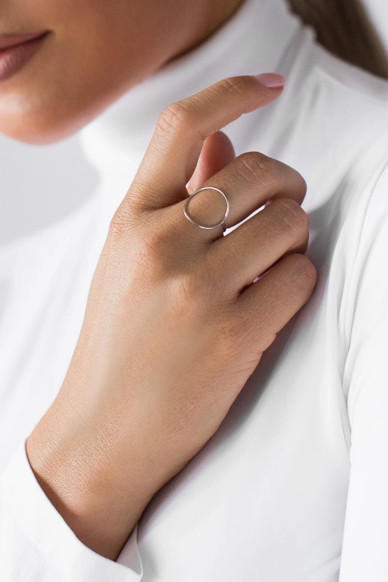 ZILIA Contour Circle Zlatý prsteň