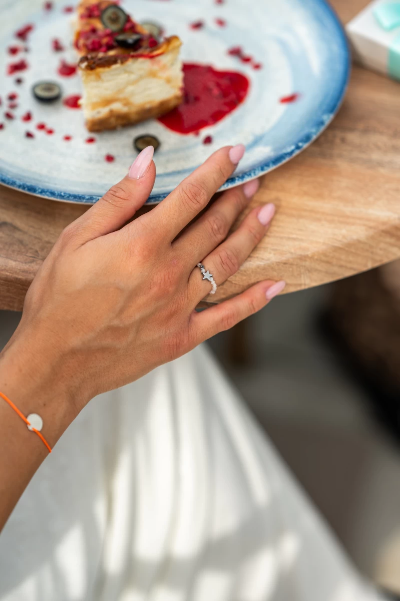 ZILIA Moonstone Star Mineral Členkový náramok