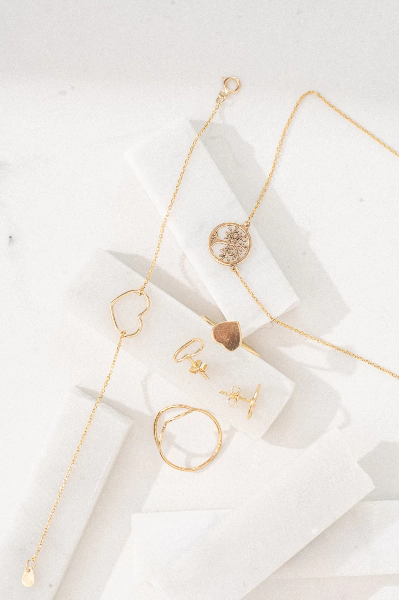 Strom života retiazka z bieleho zlata