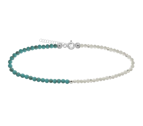 ZILIA Turquoise Mist Strieborný náramok