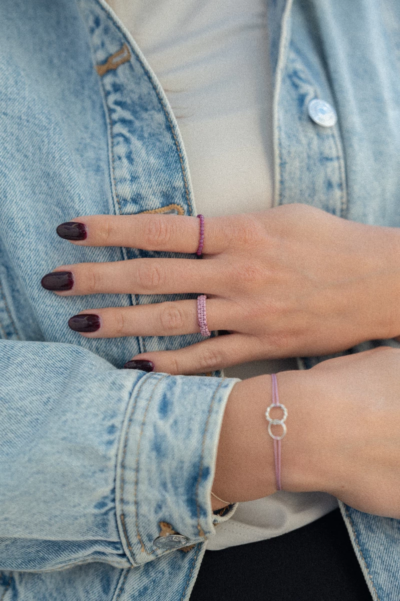 Elegantný prsteň z makramé pre moderné ženy