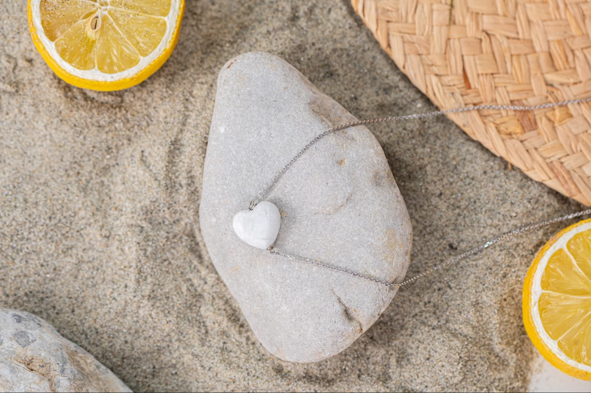 ZILIA Howlit Zlatý náhrdelník