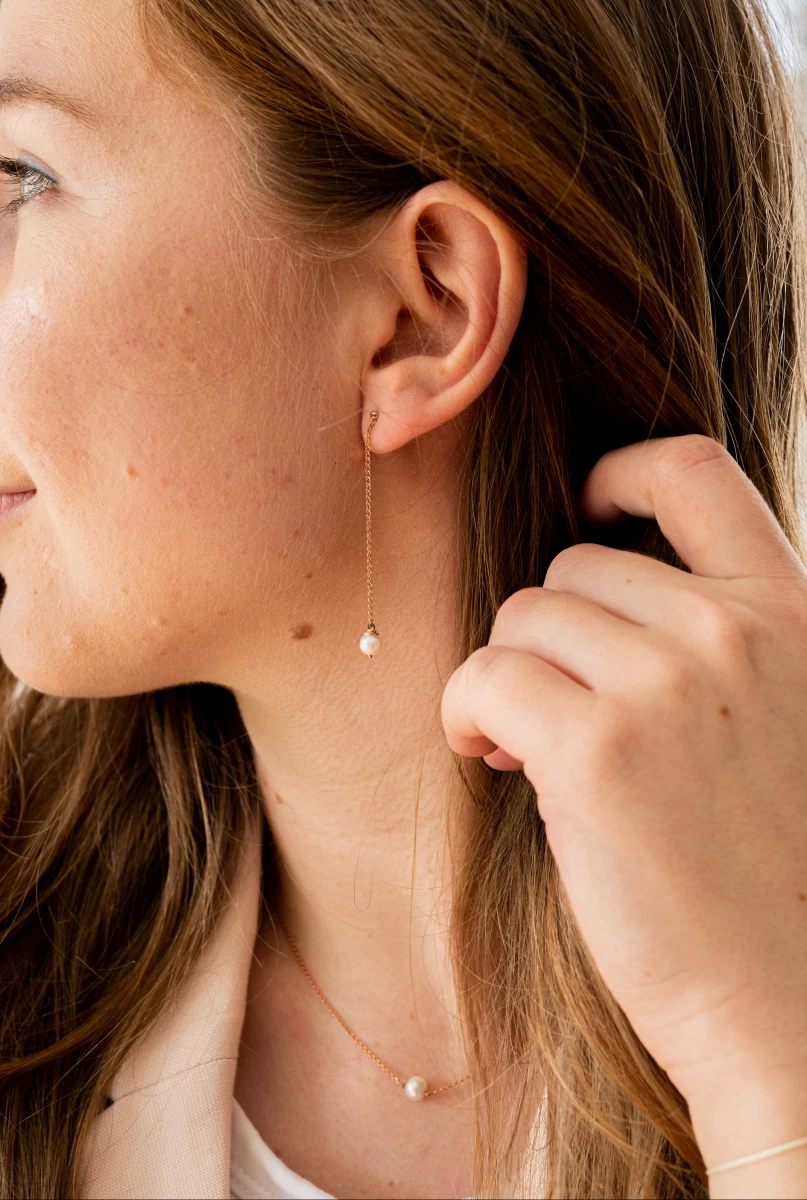 ZILIA Pearl Strieborné Náušnice