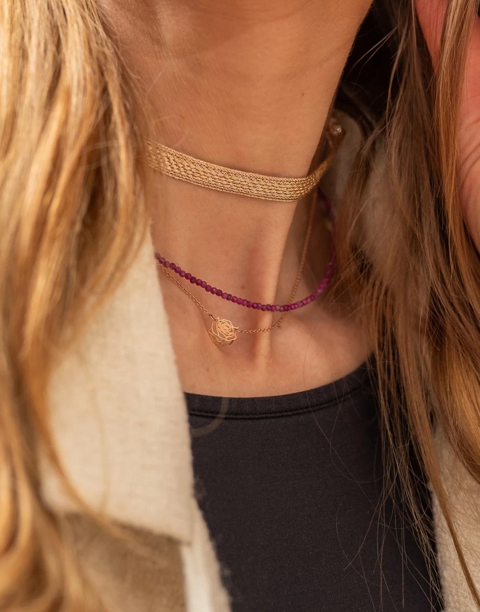 ZILIA Rayfield Ruby Strieborný náhrdelník