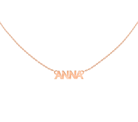 ZILIA My Name Zlatý náhrdelník