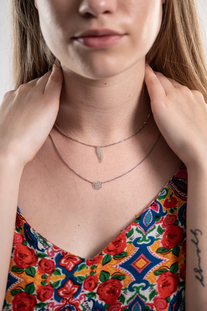 ZILIA Angel Wings Strieborný náhrdelník