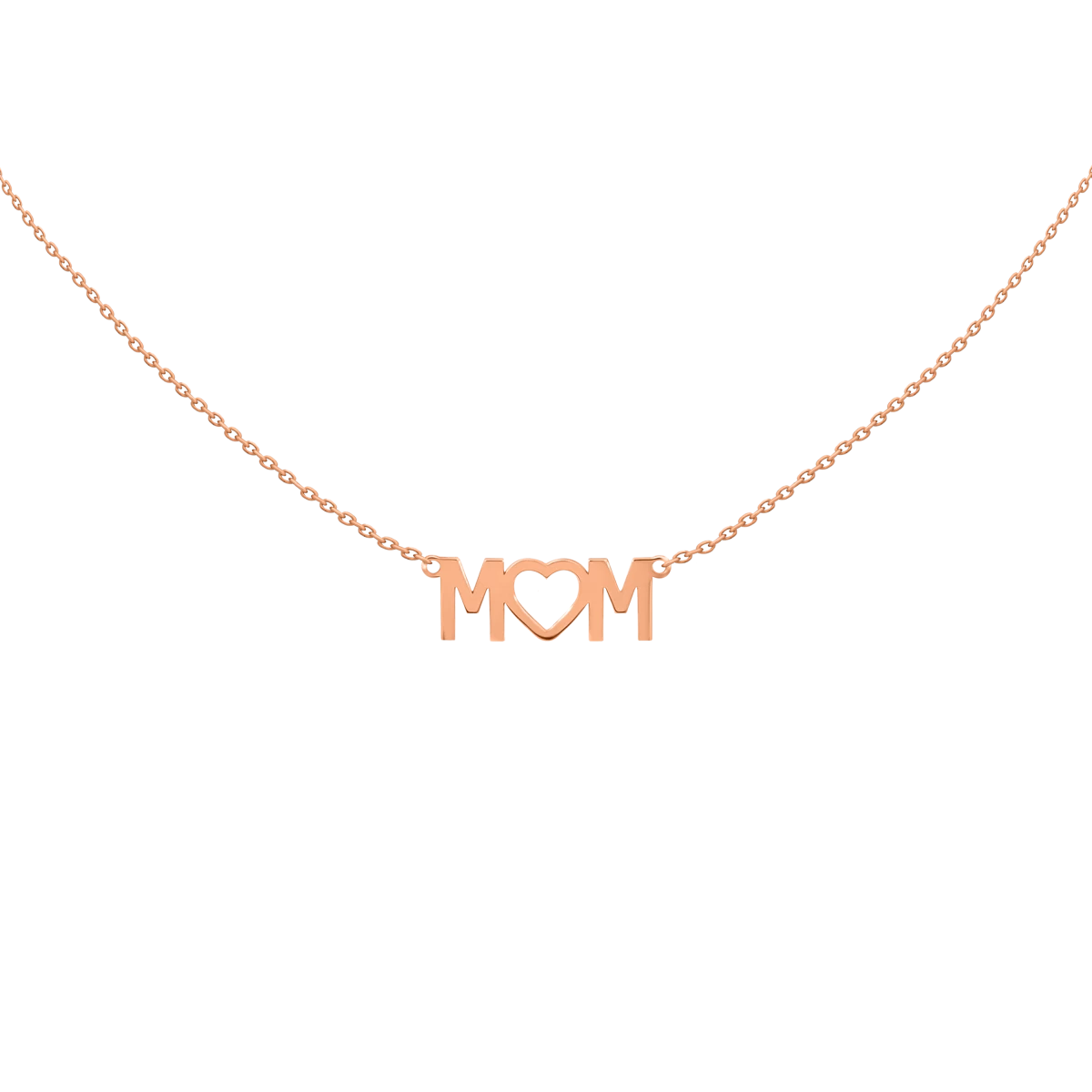 Náhrdelník MOM z ružového zlata 14K