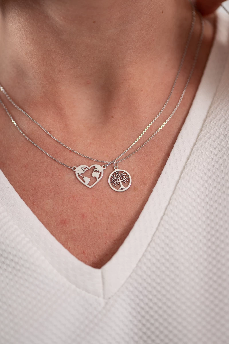 ZILIA Travel Love Strieborný náhrdelník