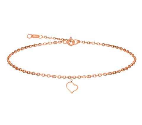 ZILIA Belle Contour Zlatý členkový náramok