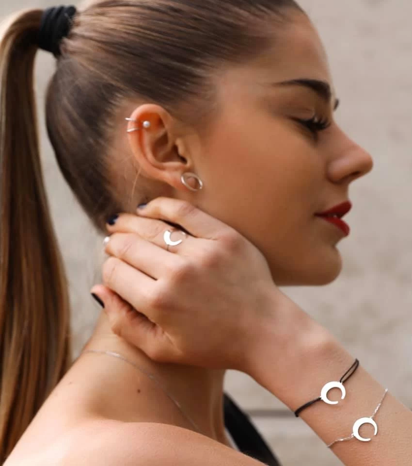 ZILIA Moons Strieborné Náušnice