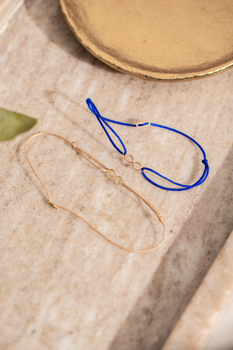 ZILIA Infinity Baby Zlatá 14K Thread Náramok