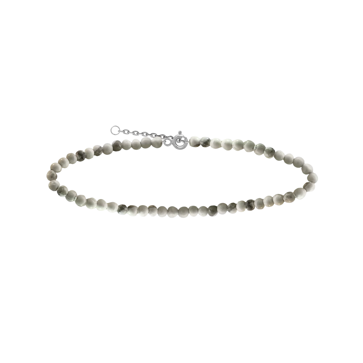 Náramok z minerálu howlit pre elegantný štýl