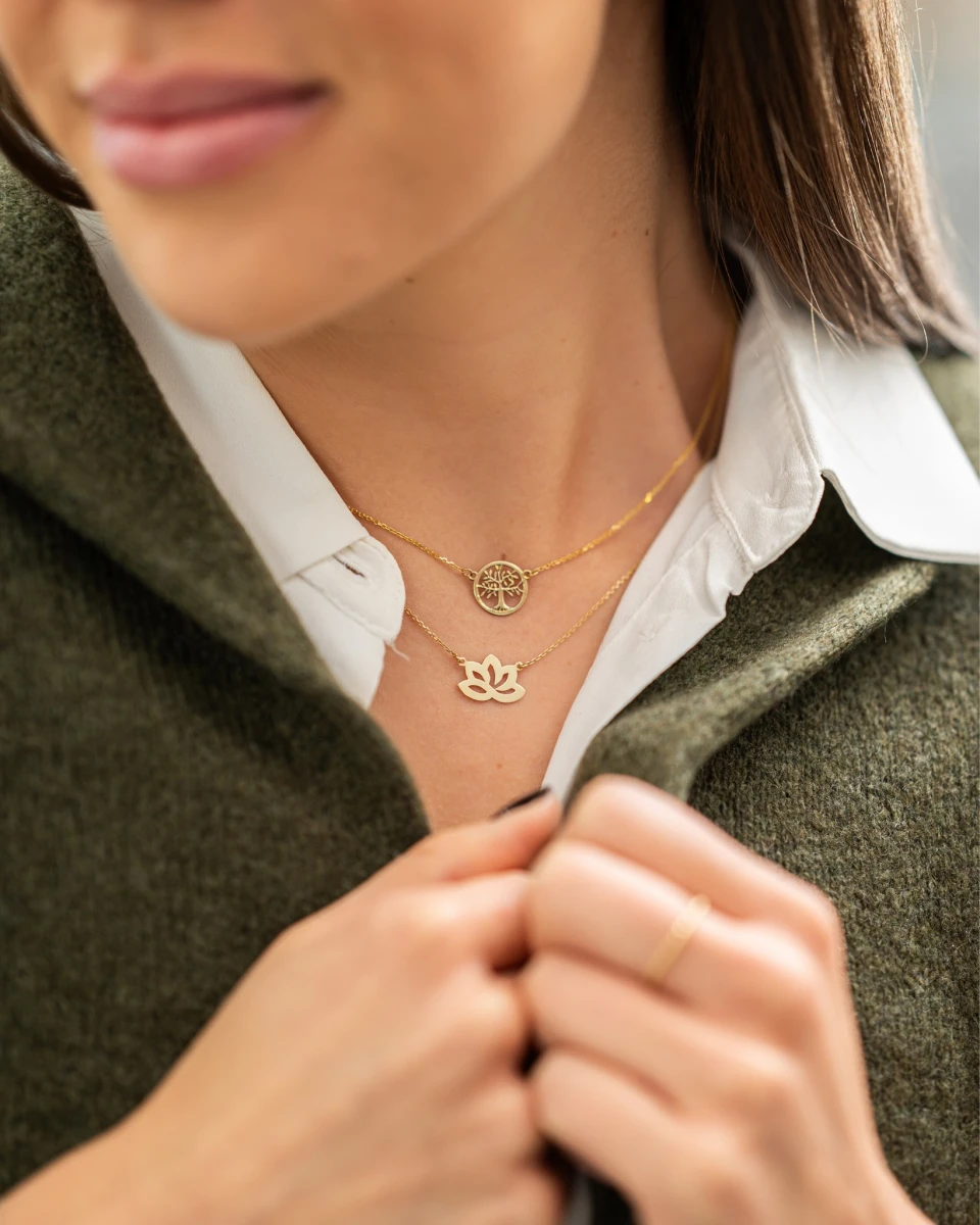 ZILIA Lotos Strieborný náhrdelník